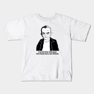 HANNIBAL LECTER FAN ART Kids T-Shirt